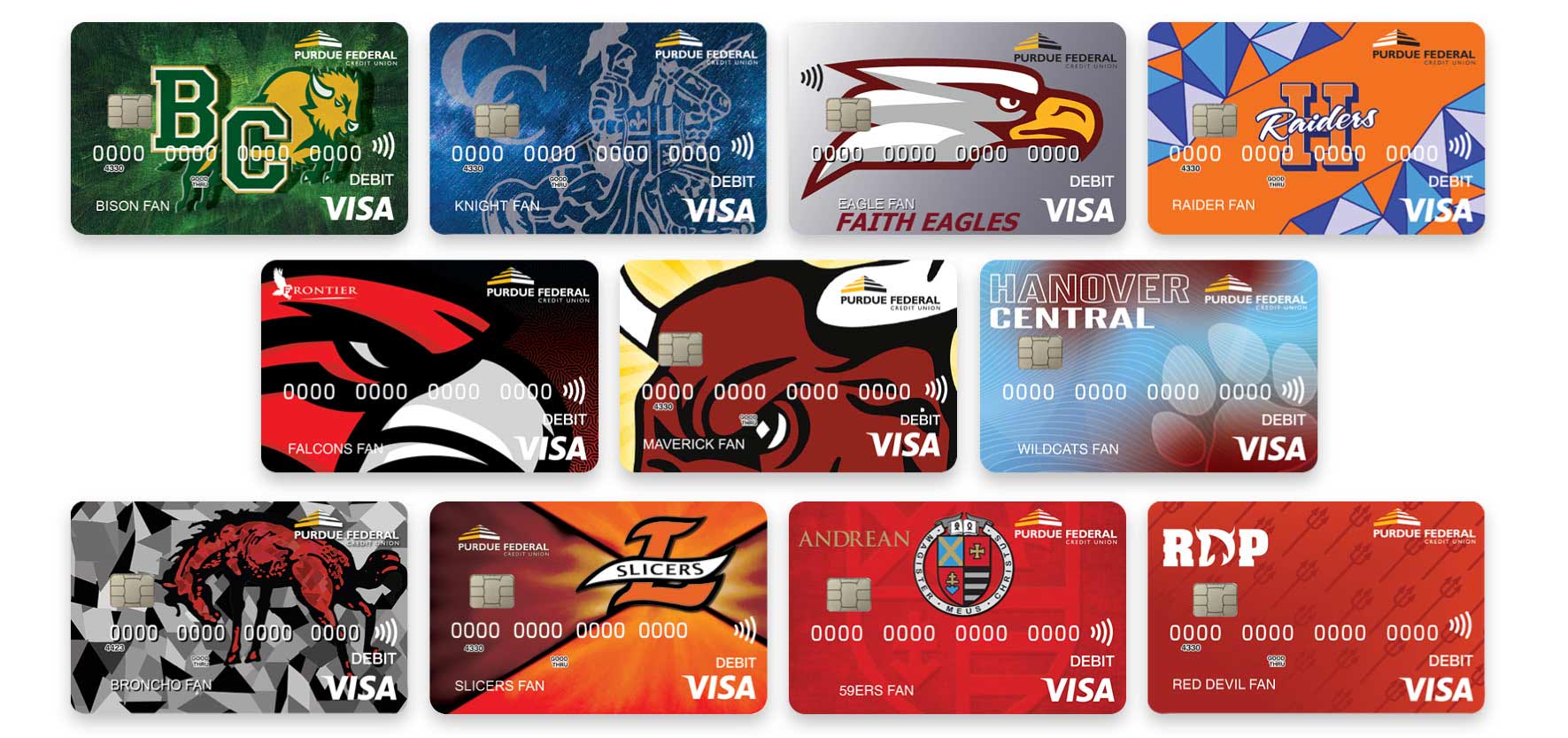 High School Debit Card Designs