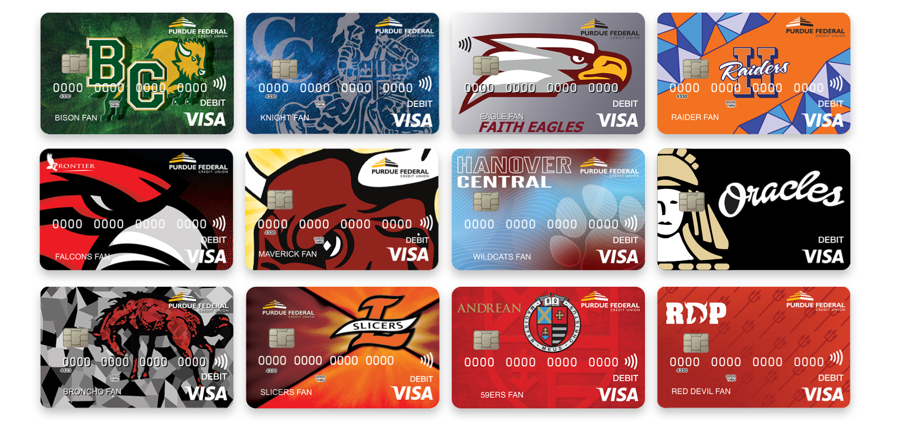 High School Debit Card Designs